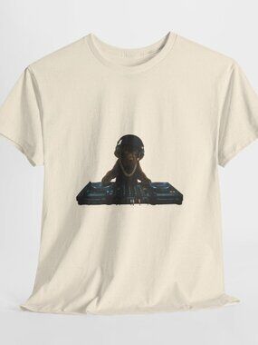 DJ Dog Shirt, Funny Music Producer Gift, Techno DJ Apparel Tee